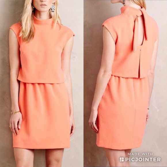 Anthropologie Dresses & Skirts - Anthropologie Coral Orange Hoss Jone Tiered Dress